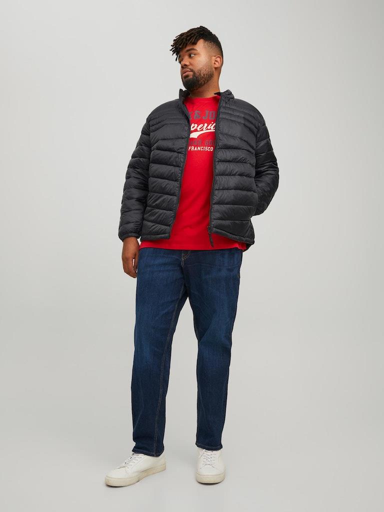 Jack & Jones Men's Plus Size Long Sleeves Jacket in Black, 3XL to 5XL