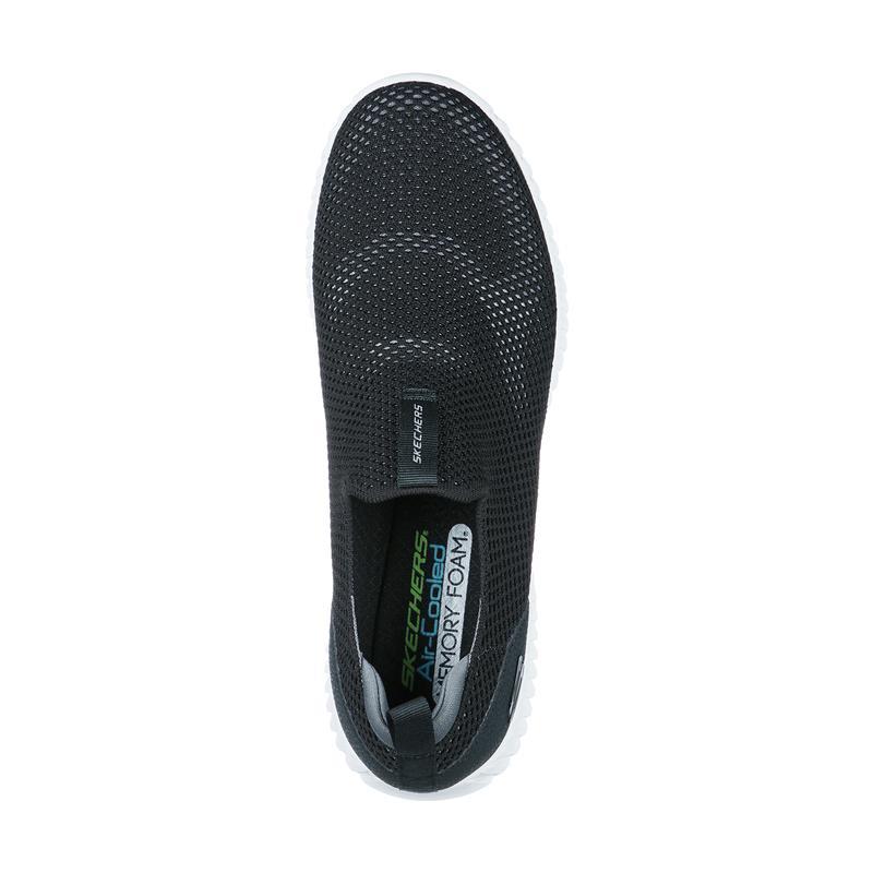 SKECHERS Men's Elite Flex Prime Slip On Sneakers in Black/White