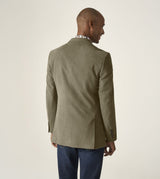 Skopes Tailored Fit Padua Jacket For Men in Sand Beige Herringbone, 36S-62L