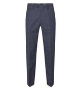 Skopes Men's Anello Check Tapered Fit Suit Trouser in Blue Waist 30 to 38
