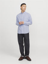 Jack & Jones Oxford Shirt With Long Sleeves For Men (JPRBLUBROOK) in 8 Colours, L-XL