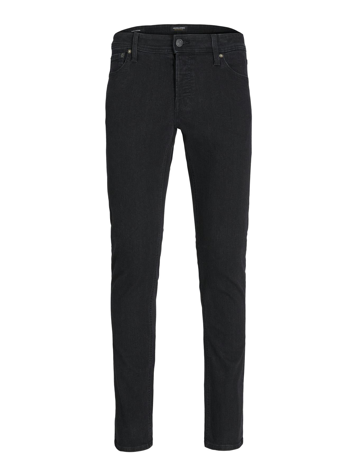 Jack & Jones Slim Fit Jeans For Men - JJIGLENN JJORIGINAL SQ 356 NOOS in Black Denim,, 27W-38W