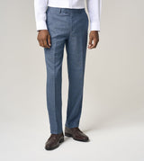 Skopes Tailored Fit Anthony Suit Trouser For Men in Blue Check, 30W-58W