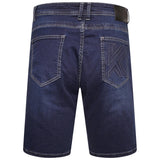 KAM Mens Plus Size Denim Shorts with Emboss in 2 Colour Options 40 to 60