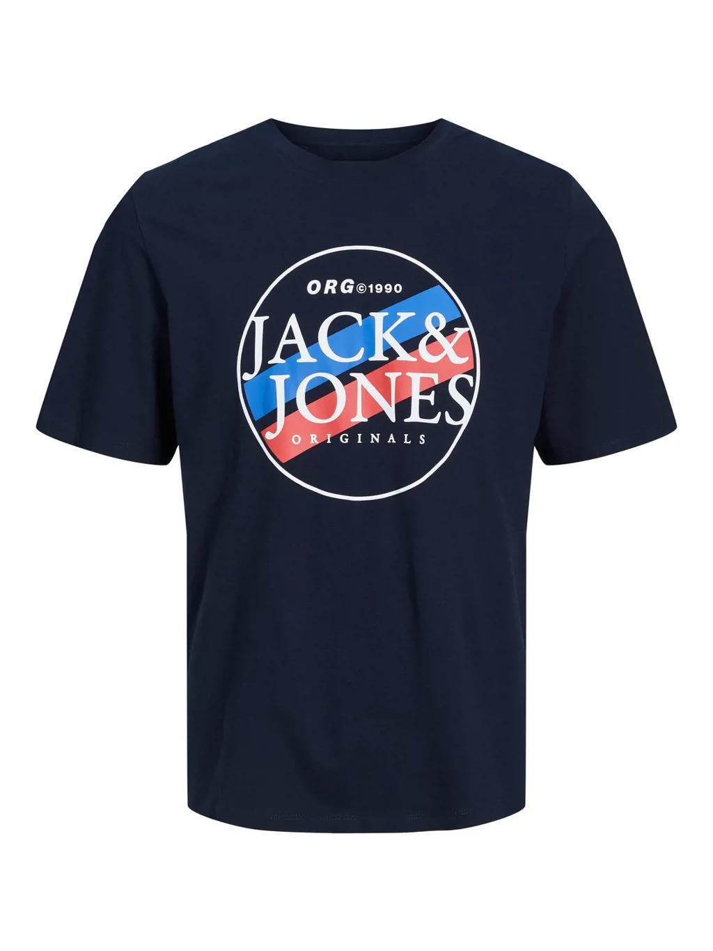 Jack & Jones Men's Plus Size JORCODYY Crew Neck Tee in 2 Colours 1XL to 6XL