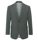 Skopes Beckett Suit Tailored Fit Jacket For Men in Mid Green, 36S-62L