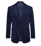 Skopes Atkinson Suit Tailored Fit Jacket For Men in Navy Blue Corduroy, 34S to 62L
