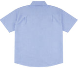 US Polo Plus Size Oxford Short Sleeve Shirt in Blue Yonder, 3XL