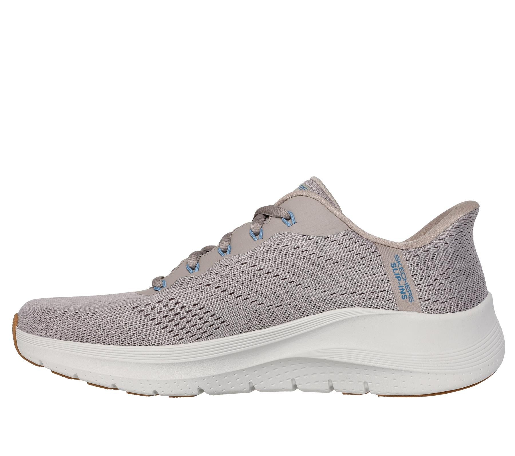 Skechers Slip On Shoe For Men Arch Fit 2.0 Lestur Slip-Ins in Taupe/Blue, 5.5-15