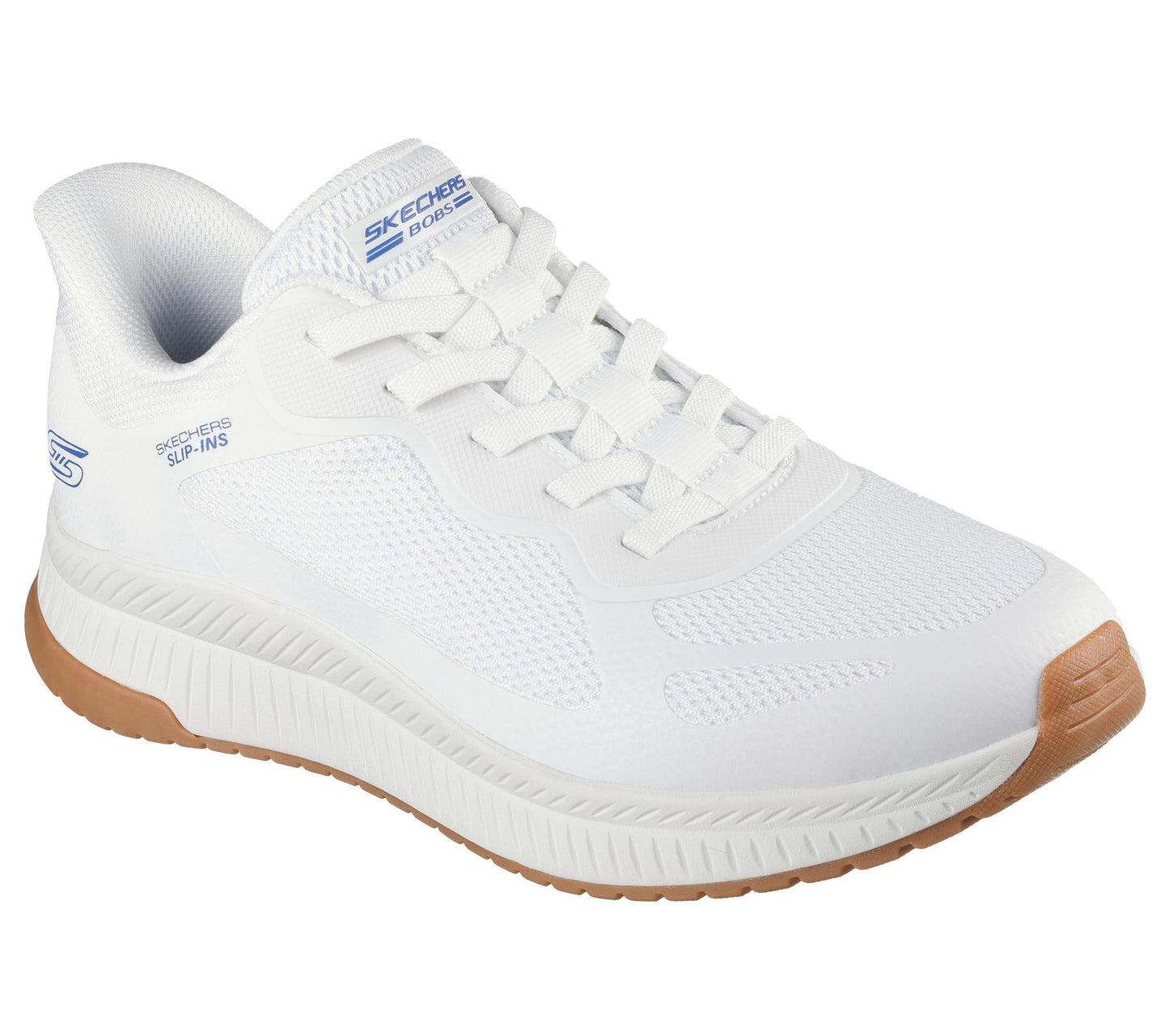 Skechers Slip On Sneaker Shoe For Men BOBS Sport Squad Chaos 4 Slip-Ins in White, 5.5-15