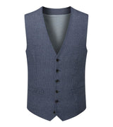 Skopes Men's Harcourt Tailored Fit Waist Coat in Blue 34 to 62 Regular