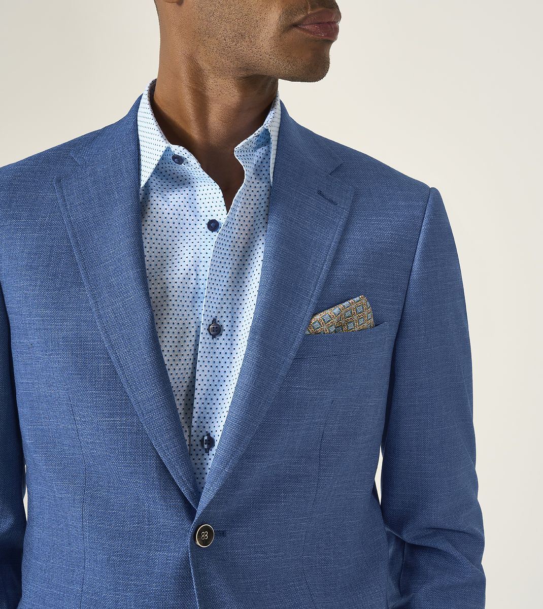 Skopes Jamie Tailored Fit Jacket For Men in Indigo Blue, 36S-62L
