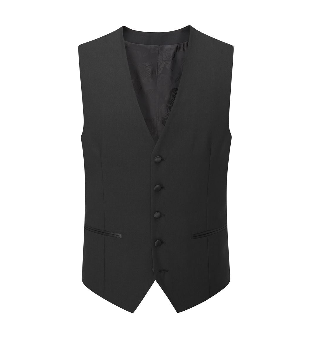 Skopes Barney Dinner Suit Waistcoat For Men's in Black, 34R to 52R