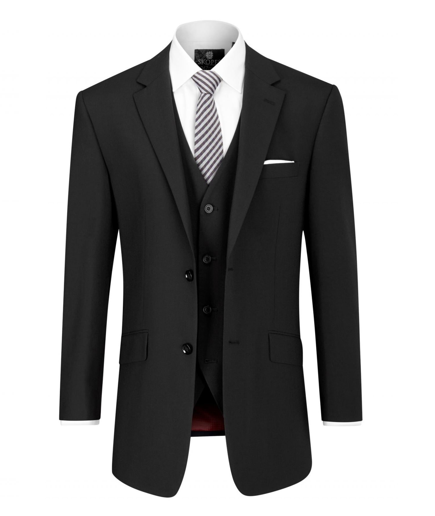 SKOPES Wool Rich Darwin Black Suit Jacket Size 34 - 72