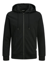 Jack & Jones Sweatshirt Zip Hoodie For Men (JJEBASIC) in 3 Colours, L-XL