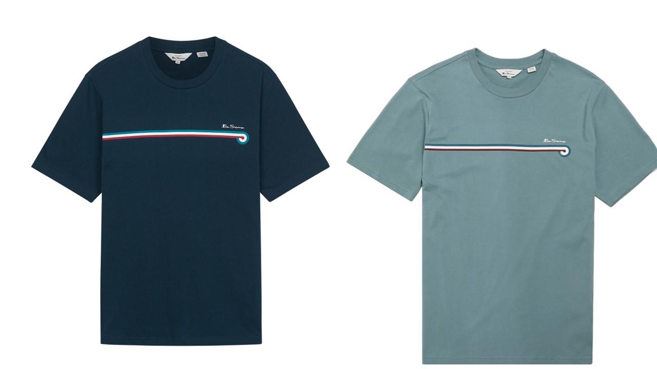 Ben Sherman Core Stripe T-Shirt for Mens (0076114) in 2 Colours, 2XL-5XL