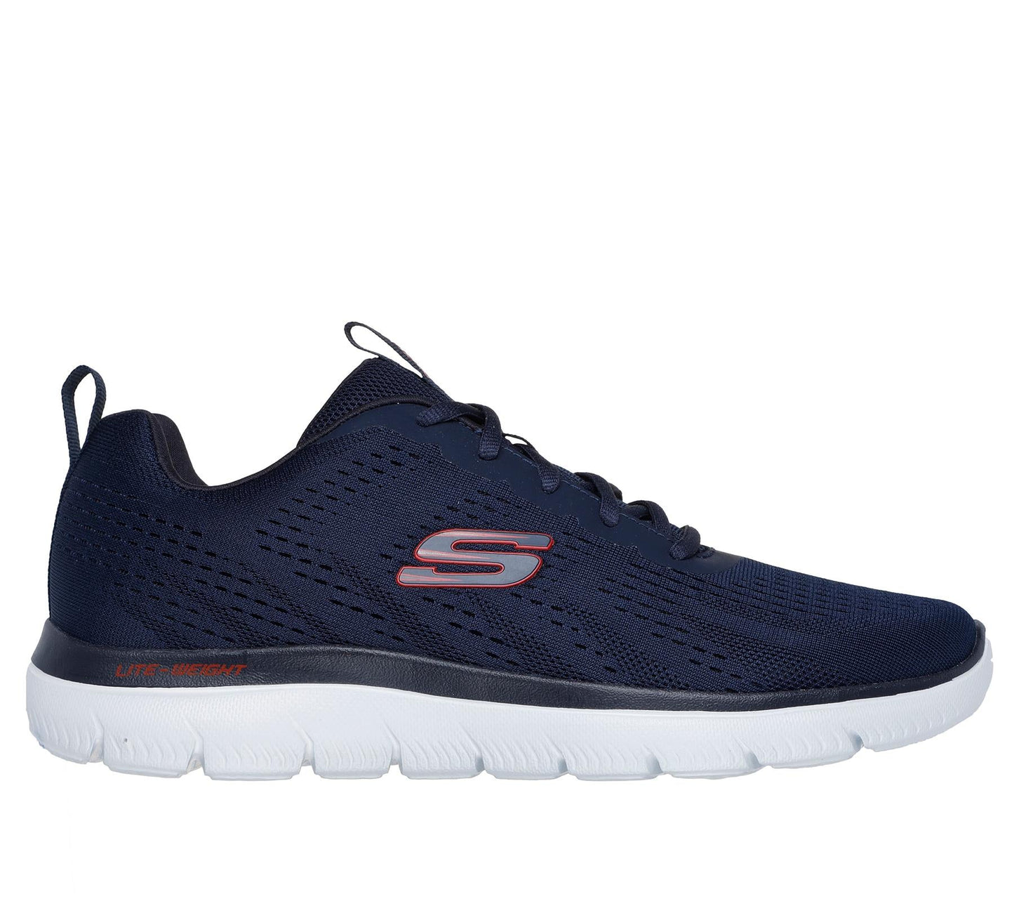 Skechers Lace Up Shoe For Men Summits Torre in Navy/Red, 5.5-13
