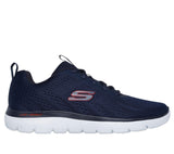 Skechers Lace Up Shoe For Men Summits Torre in Navy/Red, 5.5-13