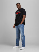 Jack & Jones Mens Plus Logo Printed Tee