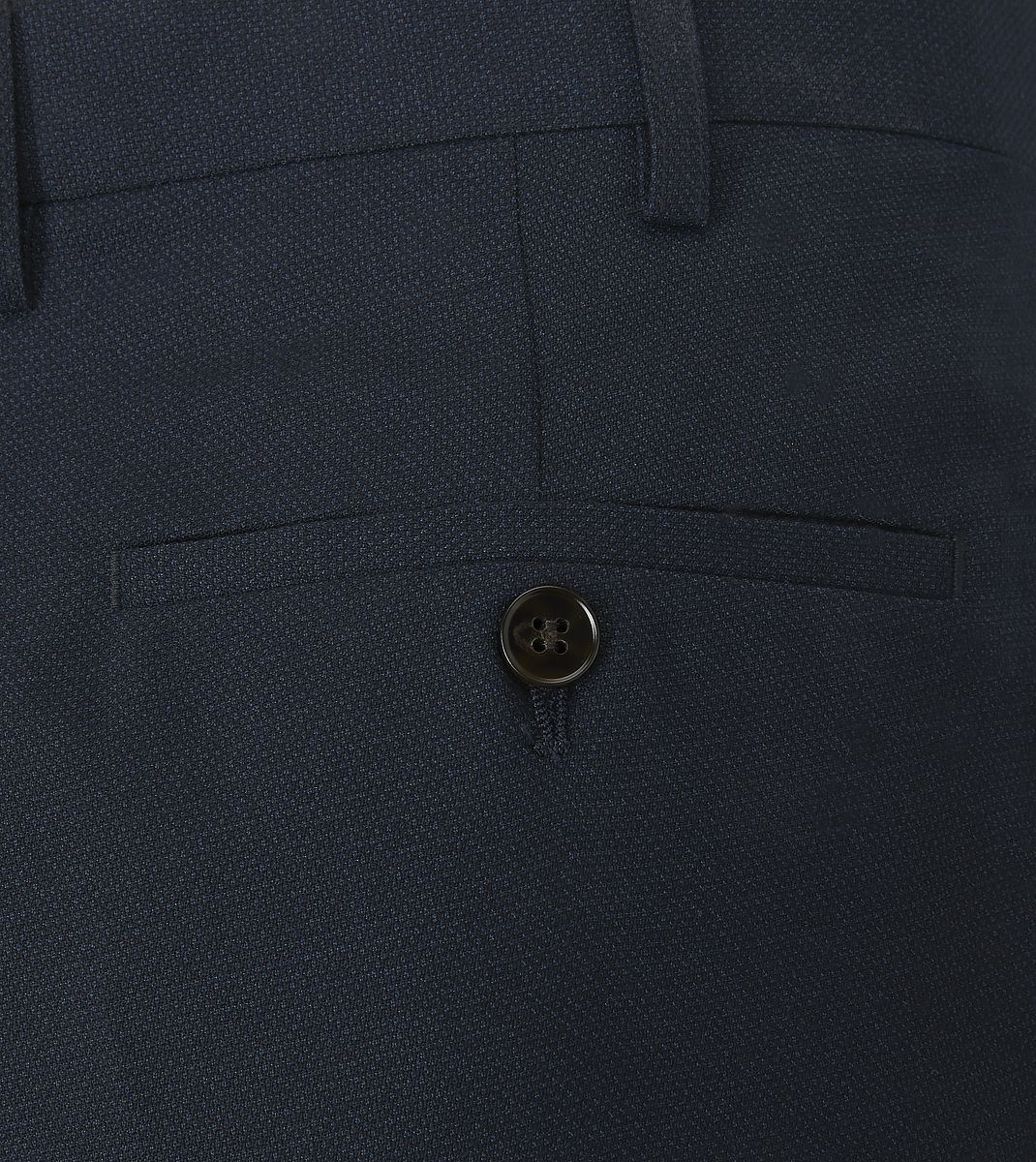 Skopes Tailored Fit Harcourt Suit Trouser For Men in Navy Ink Tweed Effect, 30W-58W