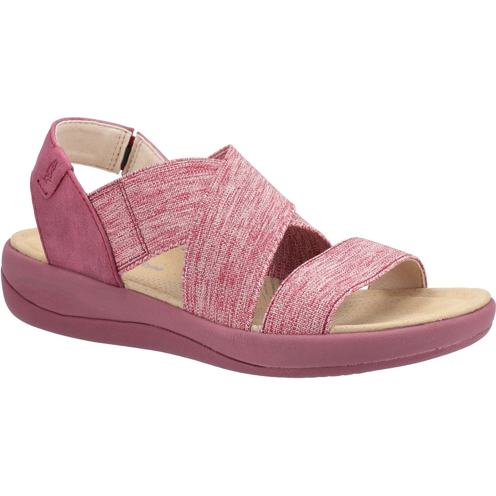 Hush Puppies Sophia Elastic Cross Strap Ladies in Red