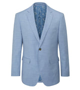 Skopes Lucien Suit Tailored Fit Jacket For Men in Sky Blue, 36S-62L