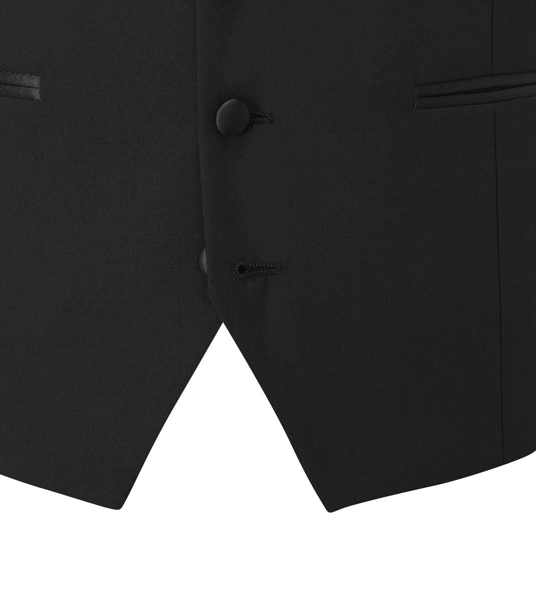 Skopes Barney Dinner Suit Waistcoat For Men's in Black, 34R to 52R