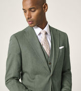 Skopes Calvados Linen Blend Tailored Fit Suit Jacket For Men in Sage, 36S-62L