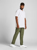 Jack & Jones Plus Size Men's Pique Basic Polo in XL-6XL, 3 Colours