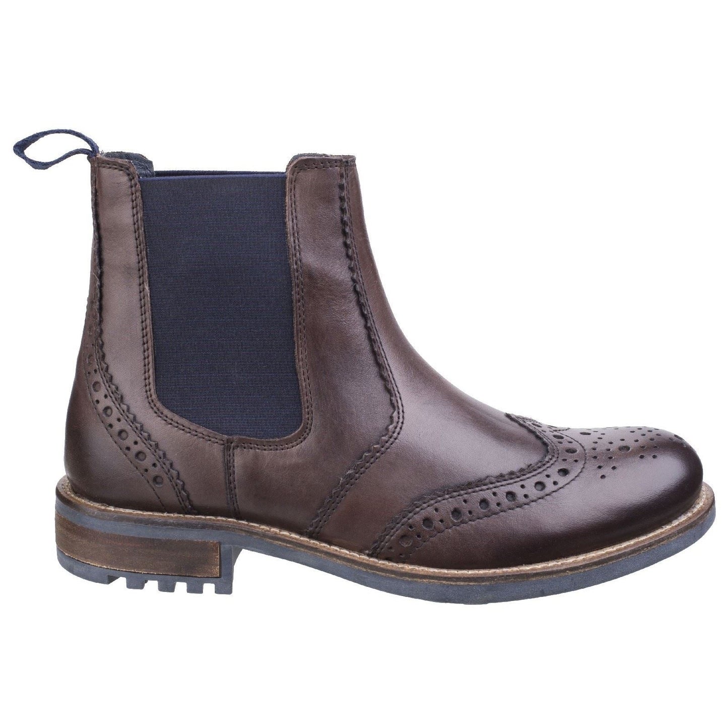 Cotswold Men Boots - Cirencester Chelsea Brogue in 2 Colours, 6-12