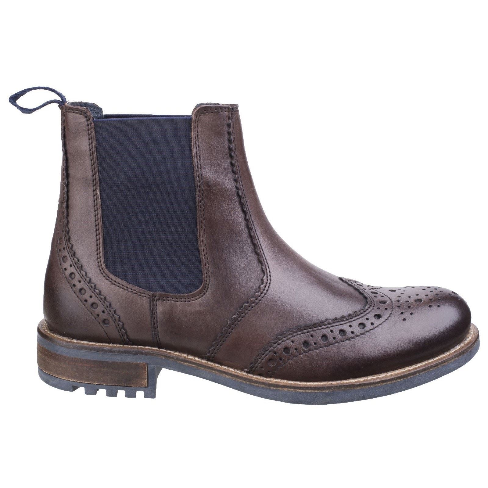 Cotswold Men Boots - Cirencester Chelsea Brogue in 2 Colours, 6-12
