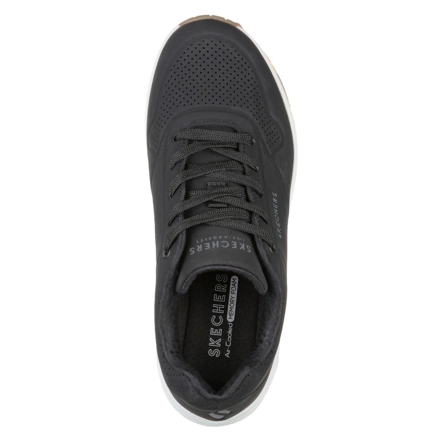 Skechers (GAR73690) Ladies Sports Uno Stand On Air in Black and White Size 2-8