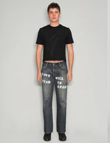 'Love Will Tear Us Apart' Jeans in Indigo