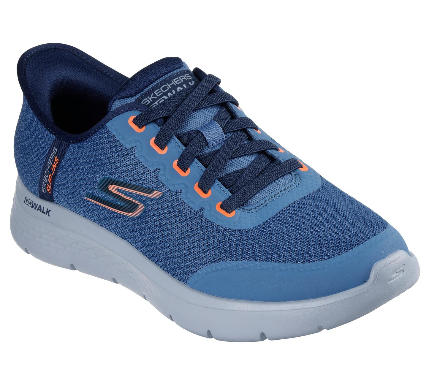 Skechers Slip On Shoe For Men Go Walk Flex Netro Slip-Ins in Navy, 6-15