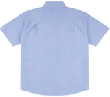 US Polo Plus Size Oxford Short Sleeve Shirt in Blue Yonder, 3XL