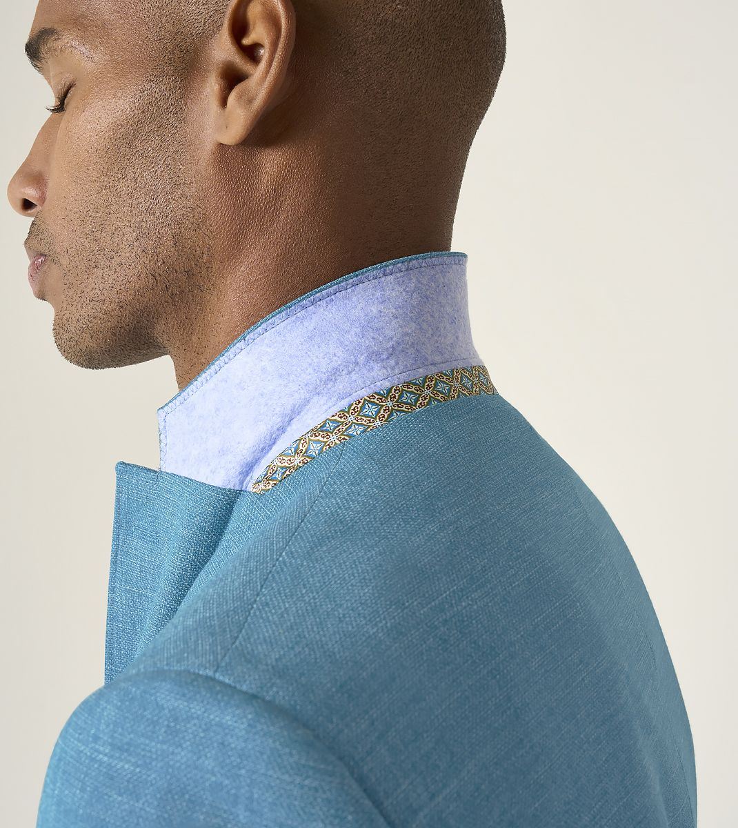 Skopes Tailored Fit Jamie Suit Jacket For Men in Aqua Blue, 36S-62L