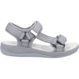 Hush Puppies Sara Quarter Strap Sandal Ladies in Grey