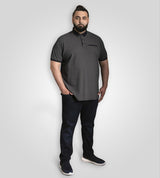 D555 SCARBOROUGH Printed Polo Shirt For Men (Tall) in Navy, LT-1XLT