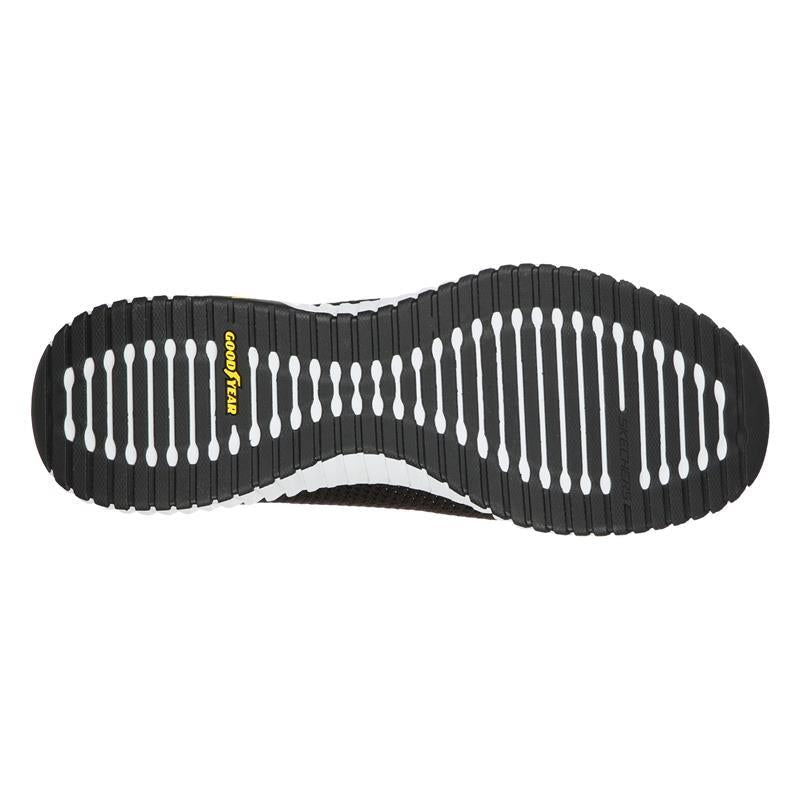 SKECHERS Men's Elite Flex Prime Slip On Sneakers in Black/White