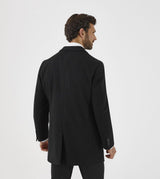 Skopes Men's Plus Size Poly Viscose Overcoat Fairlop In Black Size Small To 5Xl