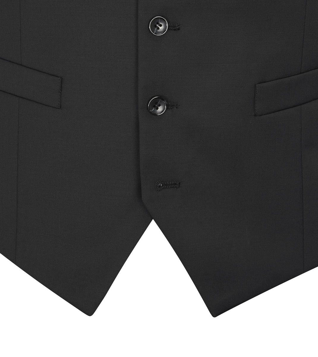 Skopes Farnham Suit Waistcoat For Men in Black, 36R to 62R