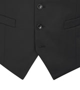 Skopes Farnham Suit Waistcoat For Men in Black, 36R to 62R