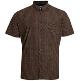 Ben Sherman Signature House Check Short Sleeve Shirt For Mens (0059144) in Pale Blue, 2XL-5XL