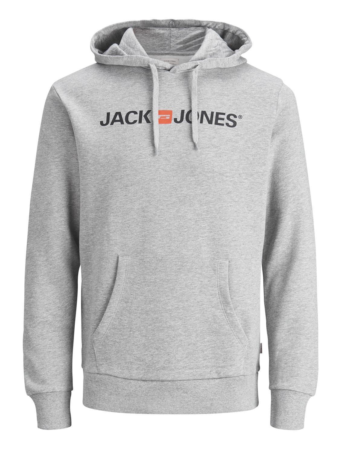 Jack & Jones Old Logo Sweat Hood For Men (JJECORP) in 3 Colours, Large