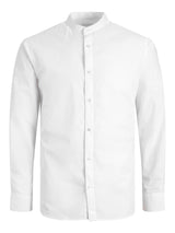Jack & Jones Plus (12245367) Grandad Long Sleeve Plain Shirt in 3 Colour Options 1XL to 6XL