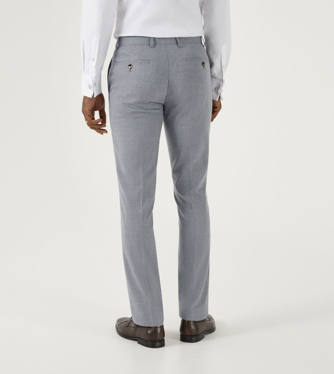Skopes Jodrell Suit Tailored Fit Trouser For Men ins Silver, 28W-58W