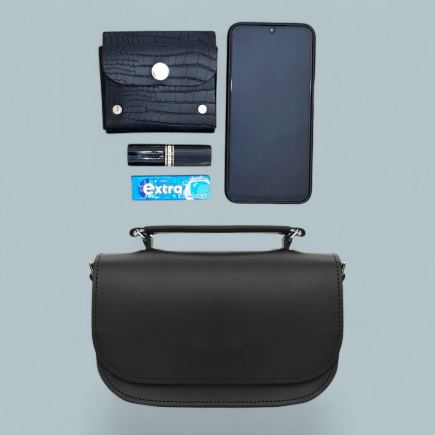 Aura Handmade Leather Bag - Ghost