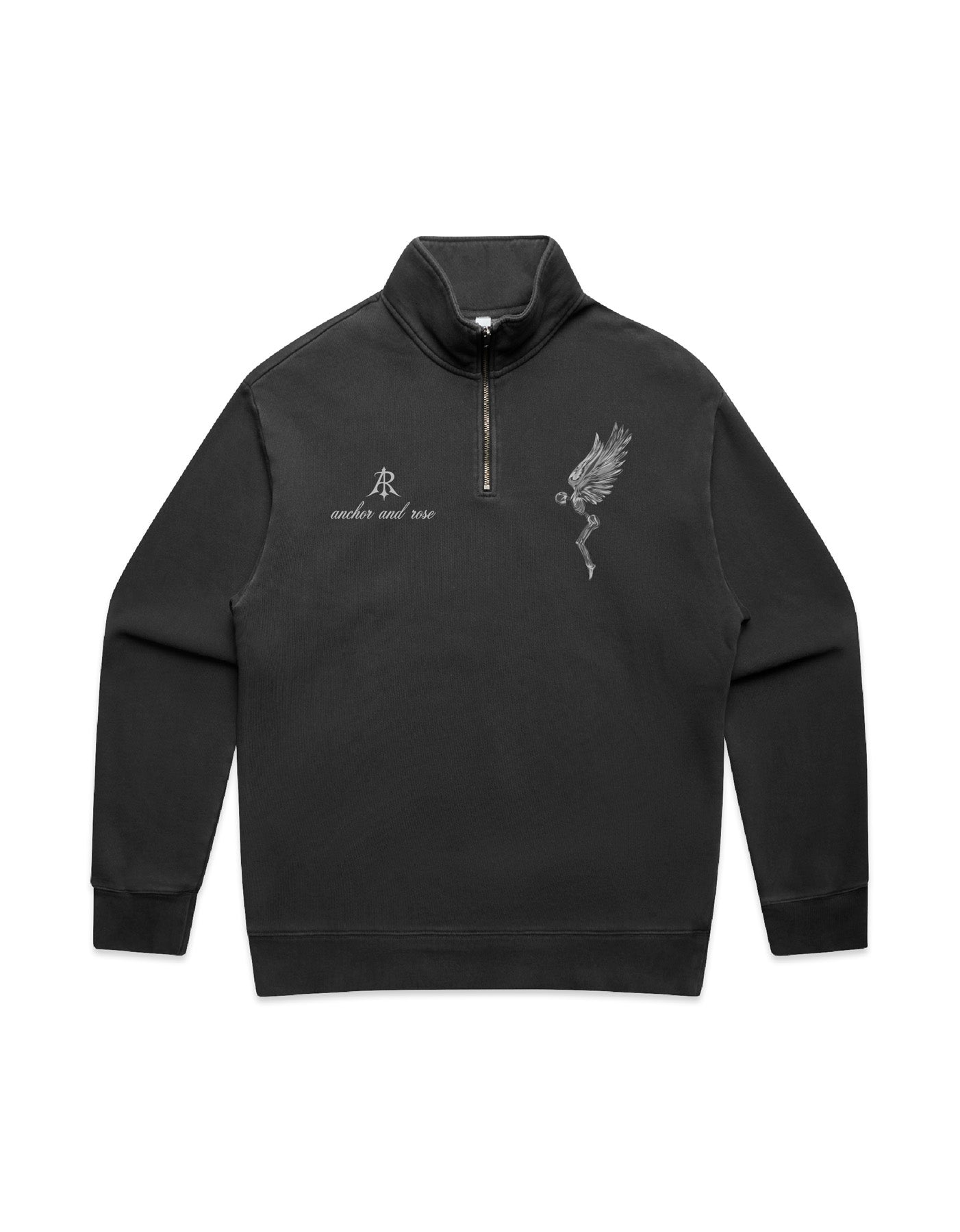 Fallen Angel Faded Relax Half Zip Sweater