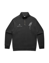 Fallen Angel Faded Relax Half Zip Sweater