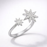 Astrid Double Star Ring | 925 Sterling Silver
